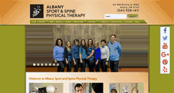 Desktop Screenshot of albanysportspt.com